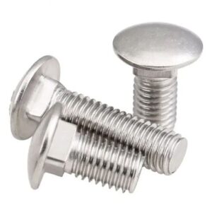 Tornillo cabeza redonda cuello cuadrado en AISI304  3/8 x 1 1/2